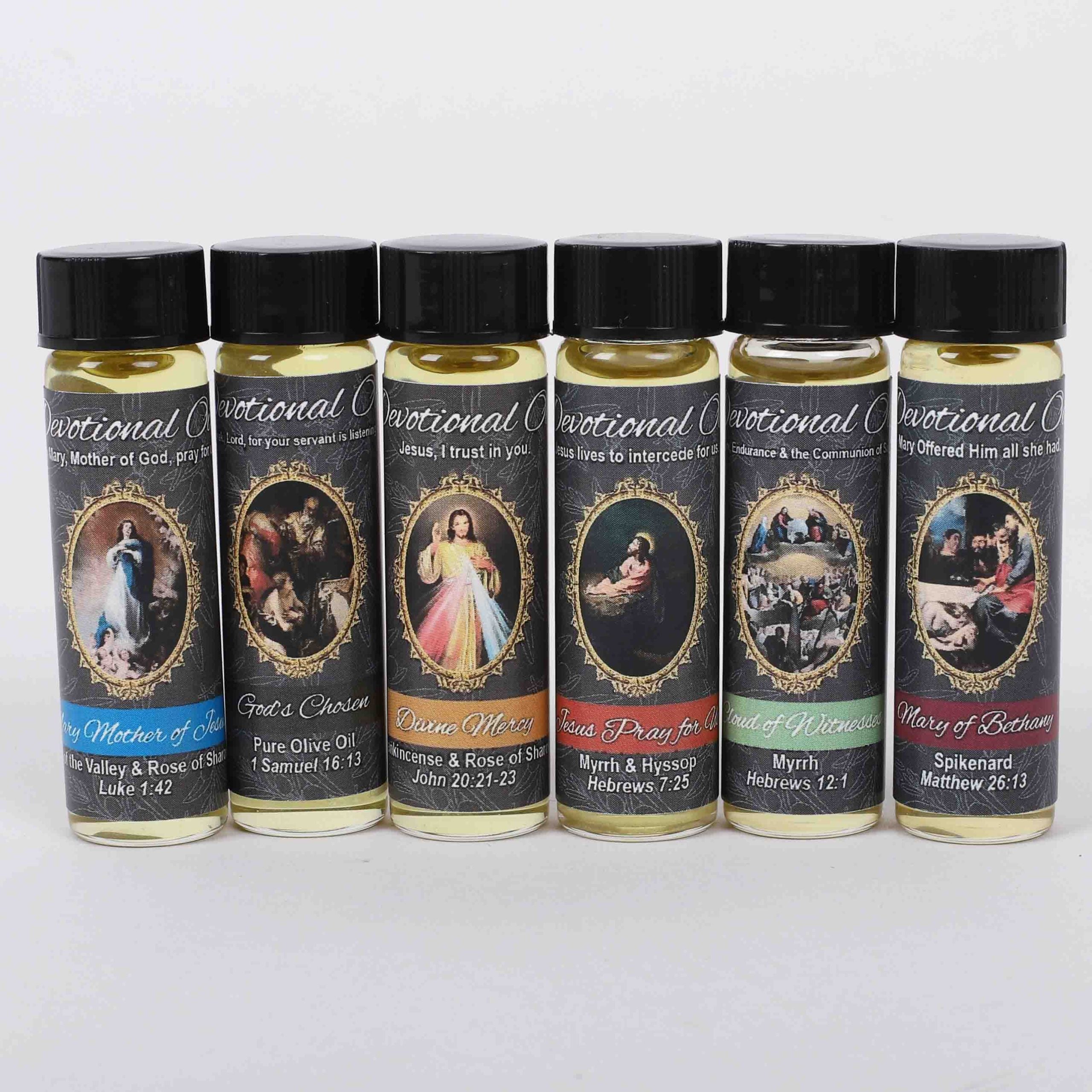 DEVOTIONAL OIL ASSORTMENT 1/4 OZ PK6