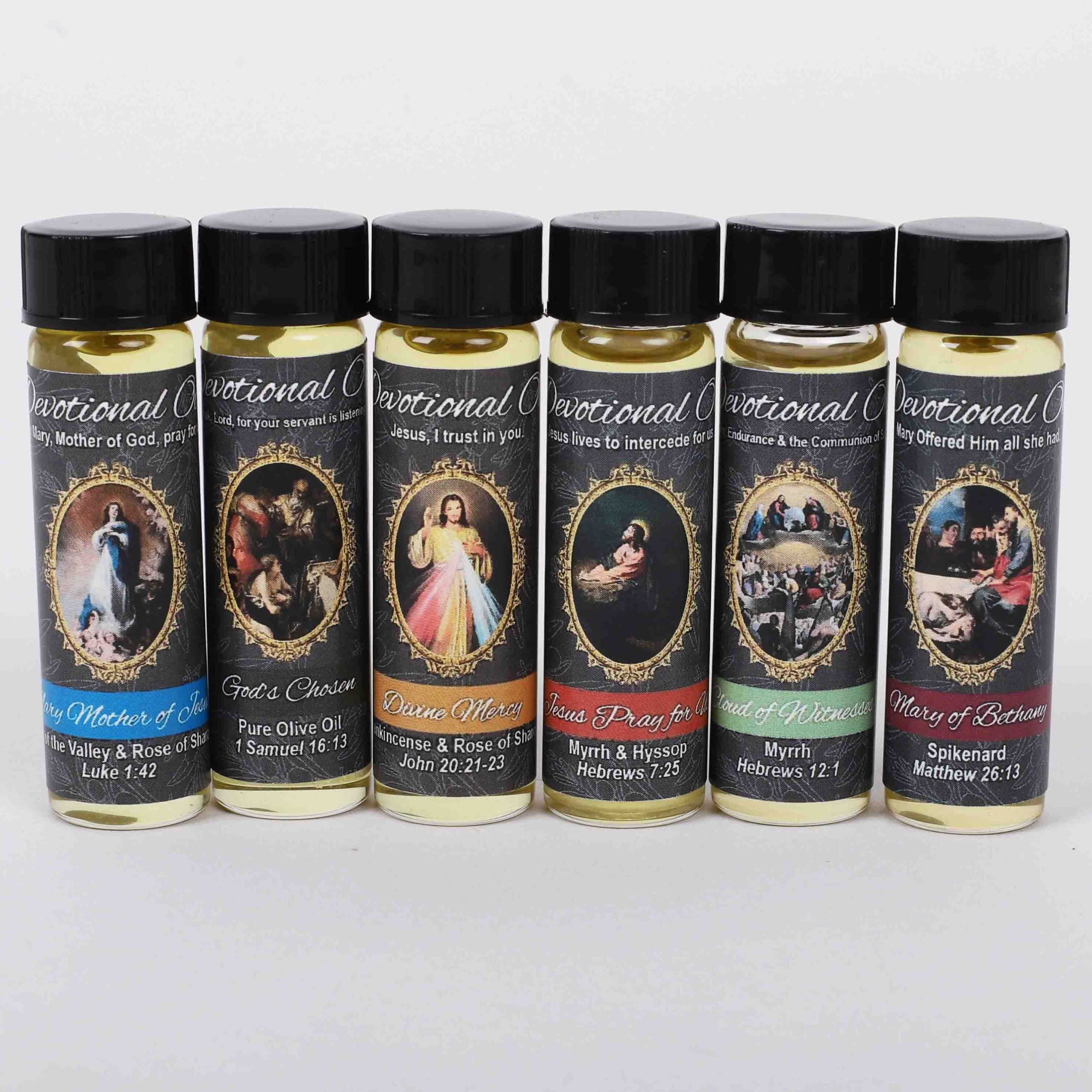 DEVOTIONAL OIL ASSORTMENT 1/4 OZ PK6