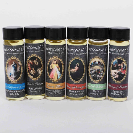 DEVOTIONAL OIL ASSORTMENT 1/4 OZ PK6