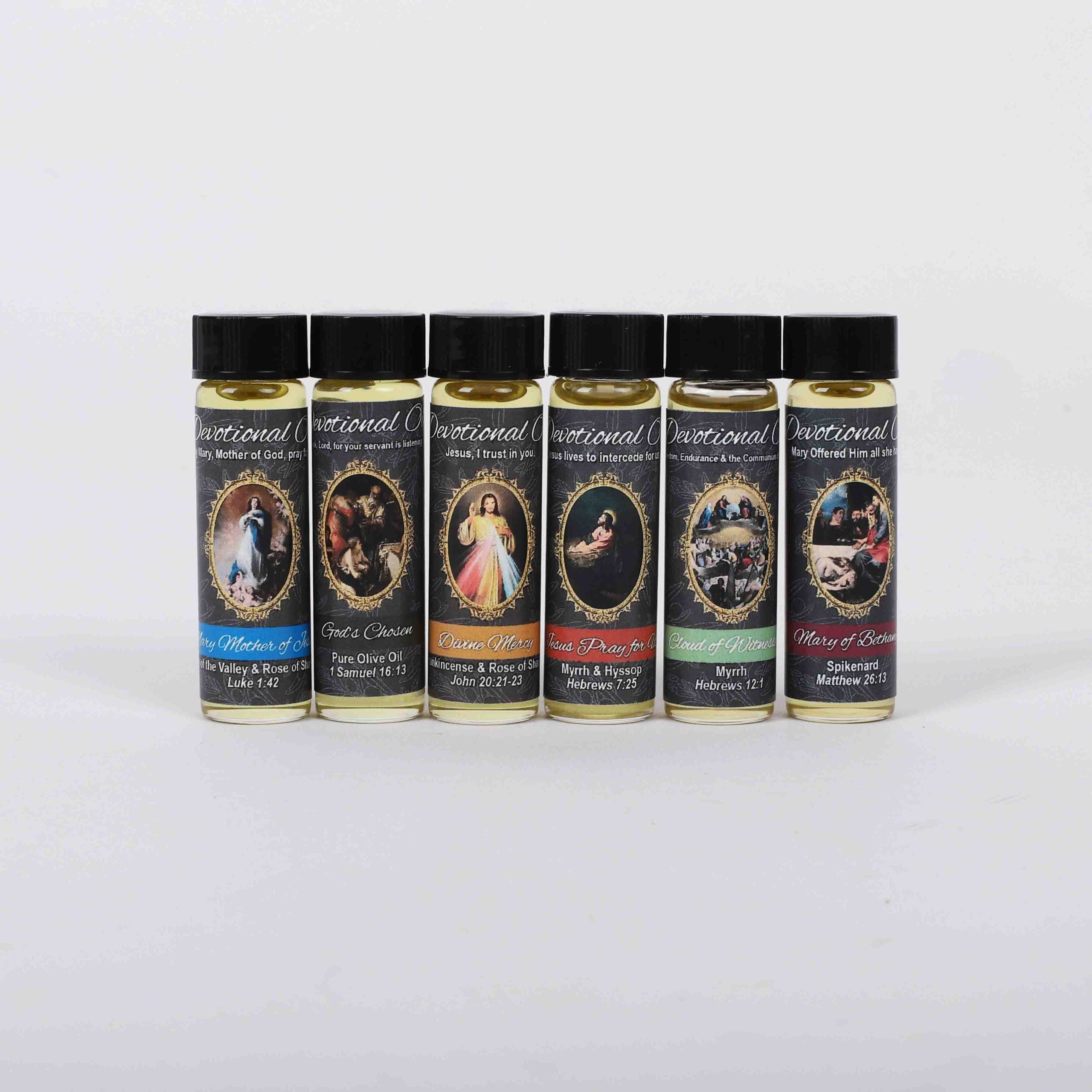 DEVOTIONAL OIL ASSORTMENT 1/4 OZ PK6