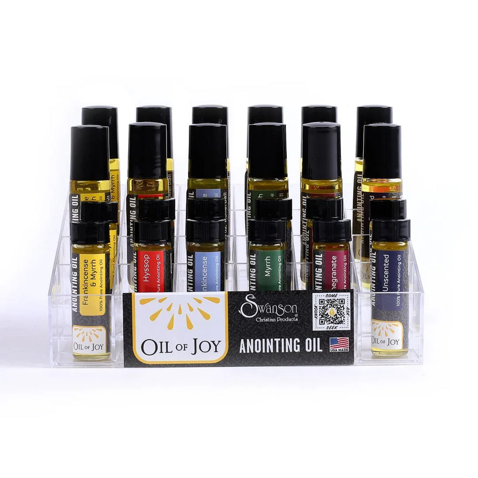 Anointing Oil 1/4 Oz & 1/3 Oz Roller Display Pk24