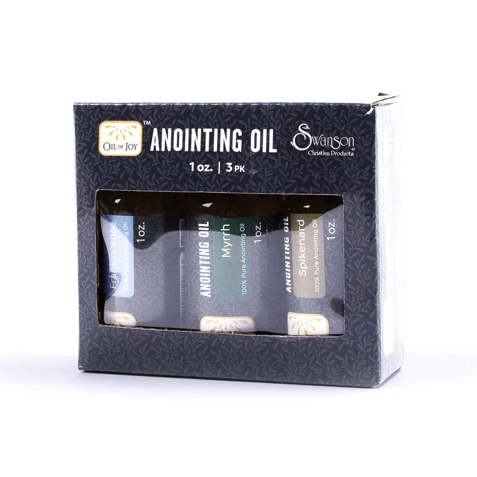 Anointing Oil Assortment – 1 oz – 3 PC (Myrrh, Spikenard, Frankincense)