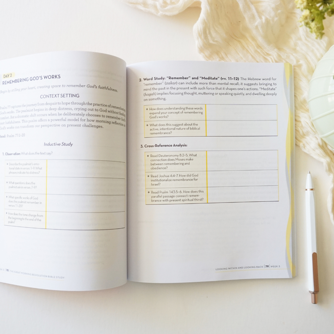 The GREAT Morning Revolution Bible Study Guide plus Streaming Video: Discover a Rhythm of Prayer to Begin, product view 7