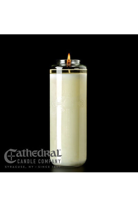8-Day Glass 100% Beeswax Prima Sanctum by Anchor Christian Distributors