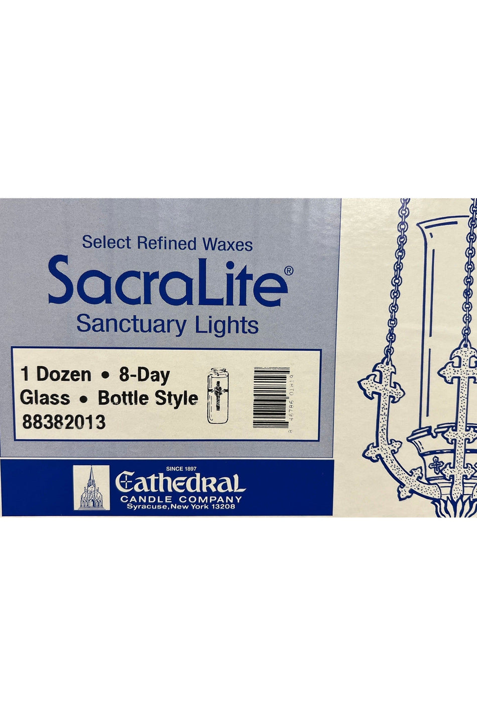 8-Day Glass SacraLite by Anchor Christian Distributors, product view 2