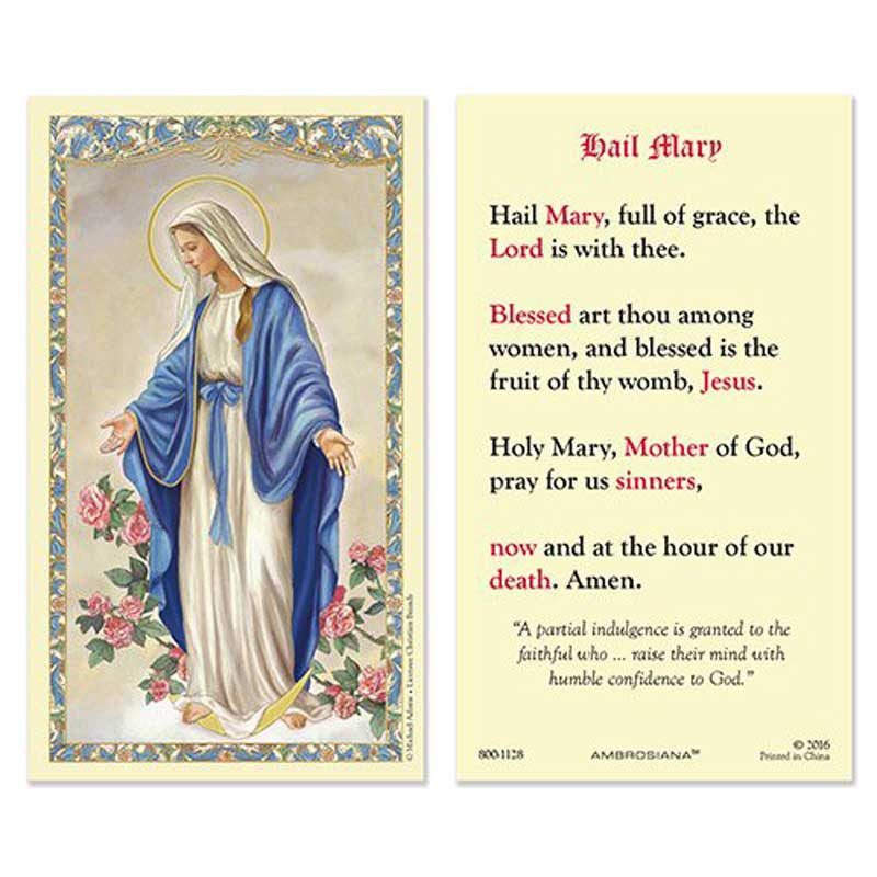 Christ With Dove Laminated Holy Card - 25/pk