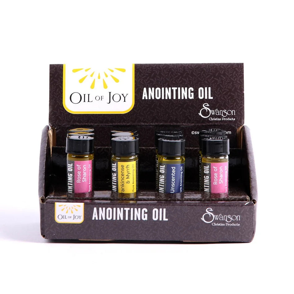 Anointing Oil – Display Pack of 12 – 5 Unscented 7 Scented