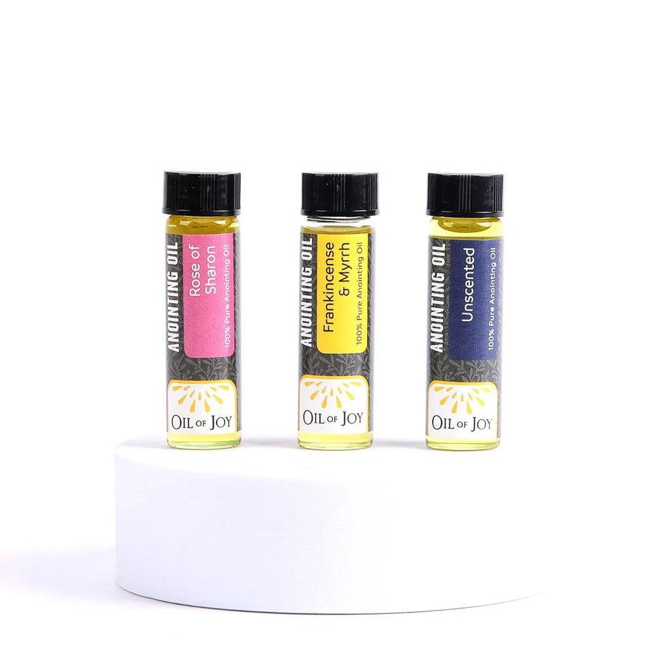 Anointing Oil – Display Pack of 12 – 5 Unscented 7 Scented