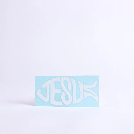 AUTO VINYL DECAL JESUS FISH 6 X 6