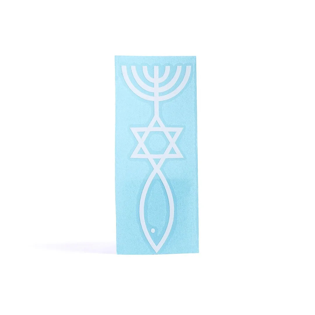 DECAL VINYL  MENORAH/STAR OF DAVID
