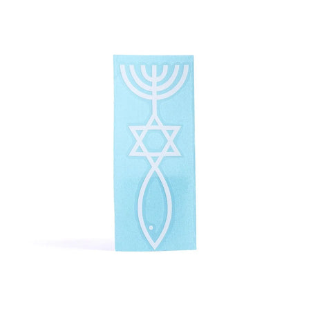 DECAL VINYL  MENORAH/STAR OF DAVID