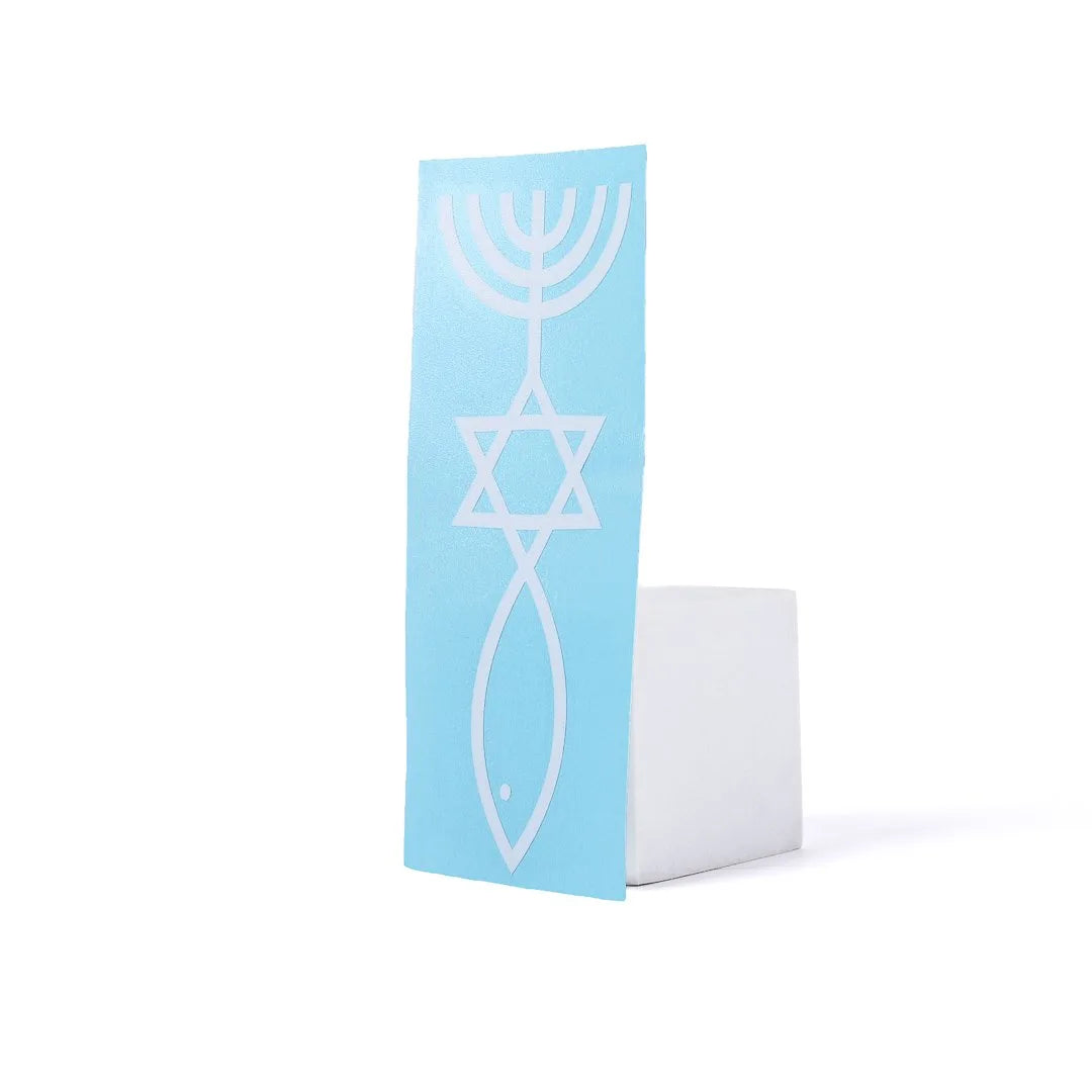 DECAL VINYL  MENORAH/STAR OF DAVID