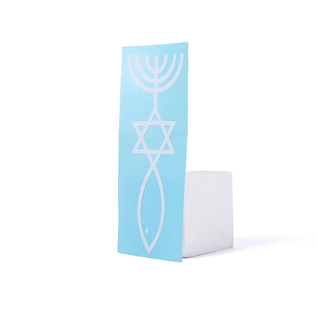 DECAL VINYL  MENORAH/STAR OF DAVID