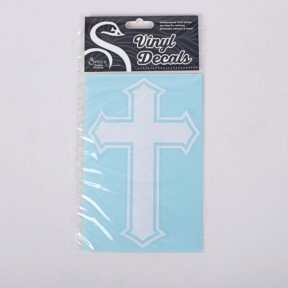 DECAL VINYL CROSS