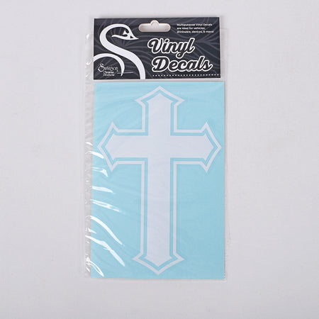 DECAL VINYL CROSS