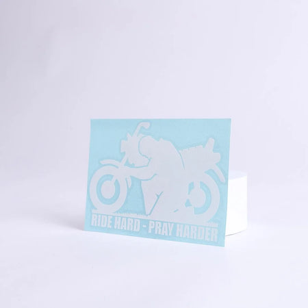 DECAL VINYL RIDE HARD - PRAY HARDER