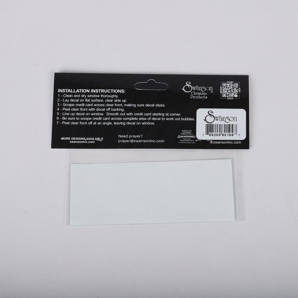 DECAL VINYL PRAY WAIT TRUST