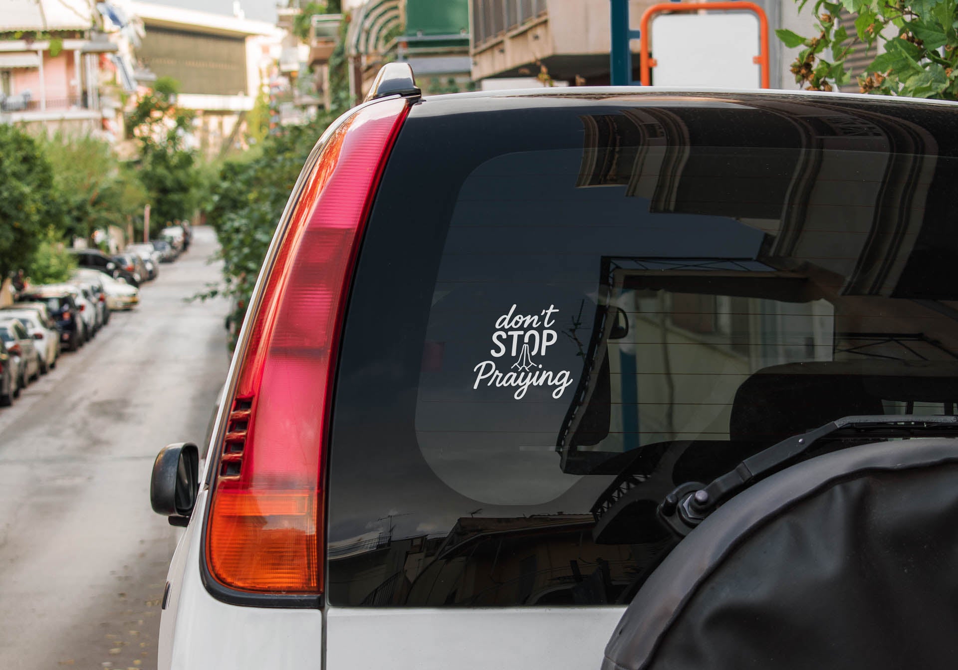 DECAL VINYL DON'T STOP PRAYING