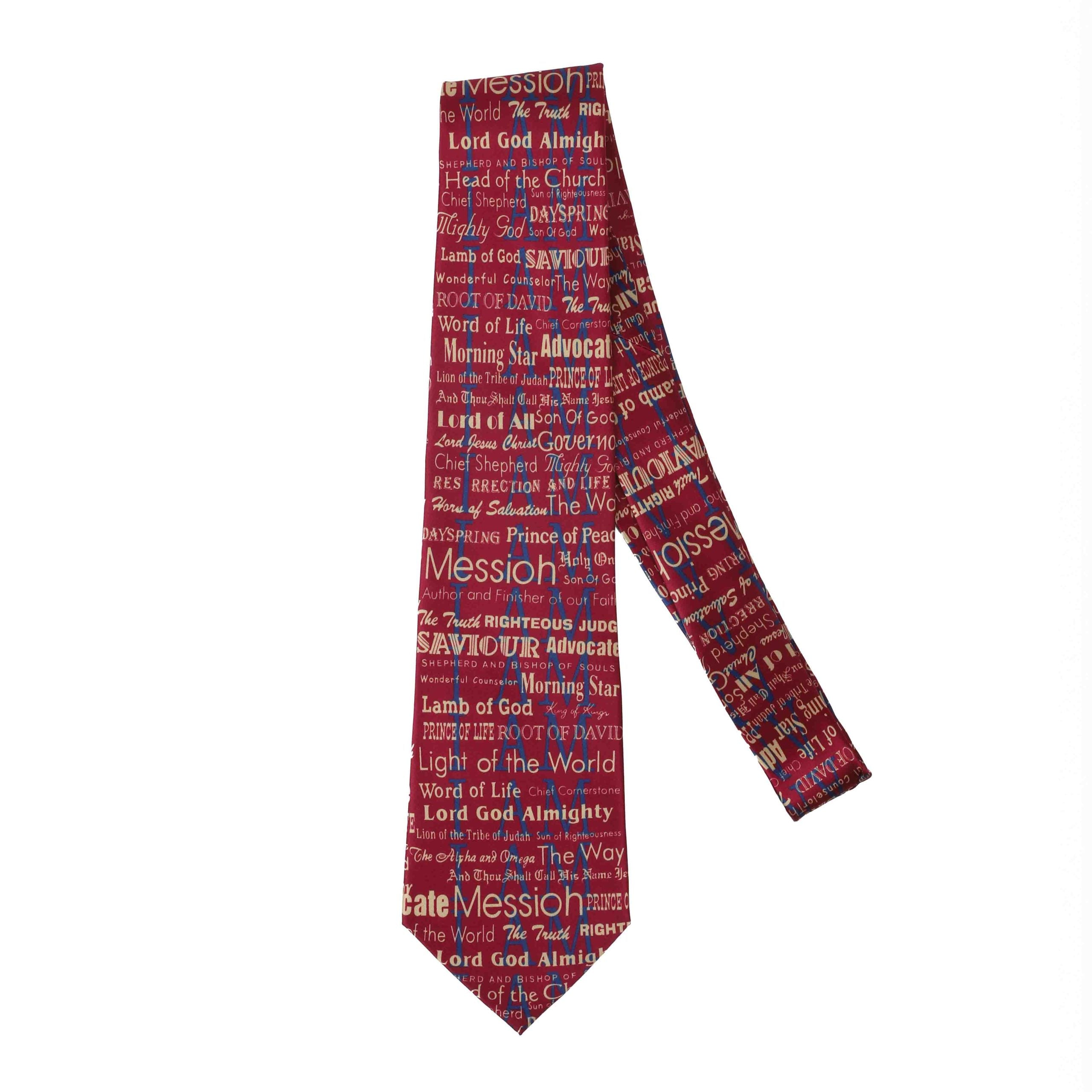 FREEMAN TIE SILK I AM BURGUNDY