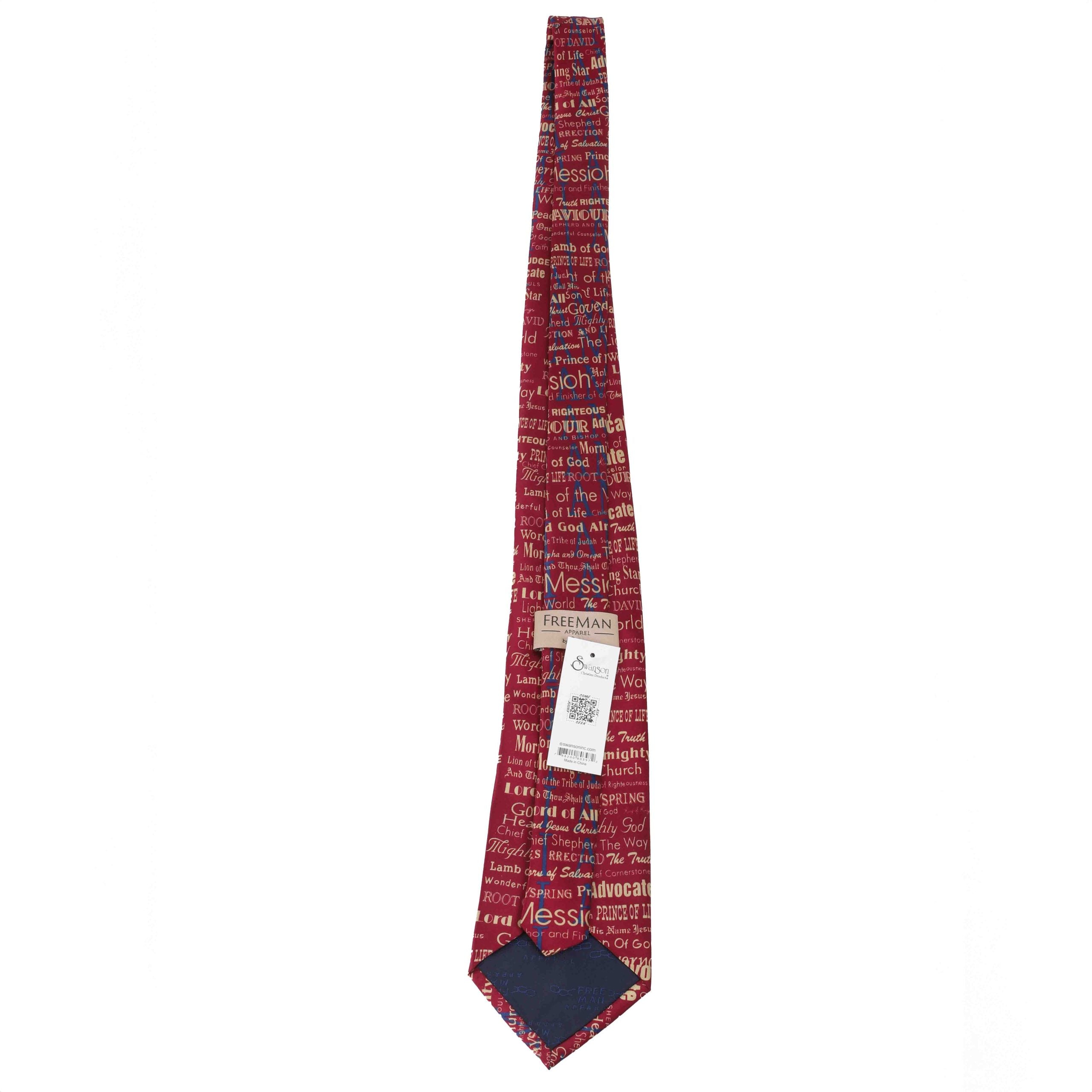 FREEMAN TIE SILK I AM BURGUNDY