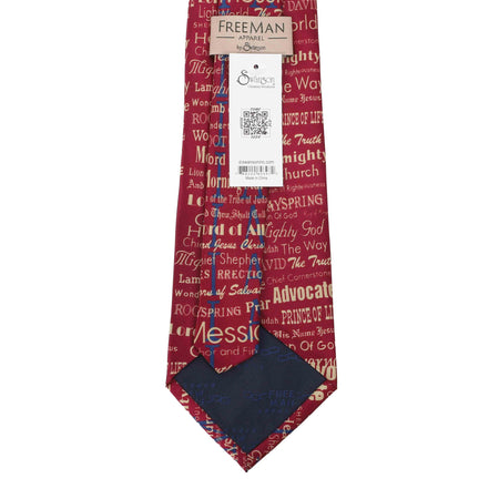 FREEMAN TIE SILK I AM BURGUNDY