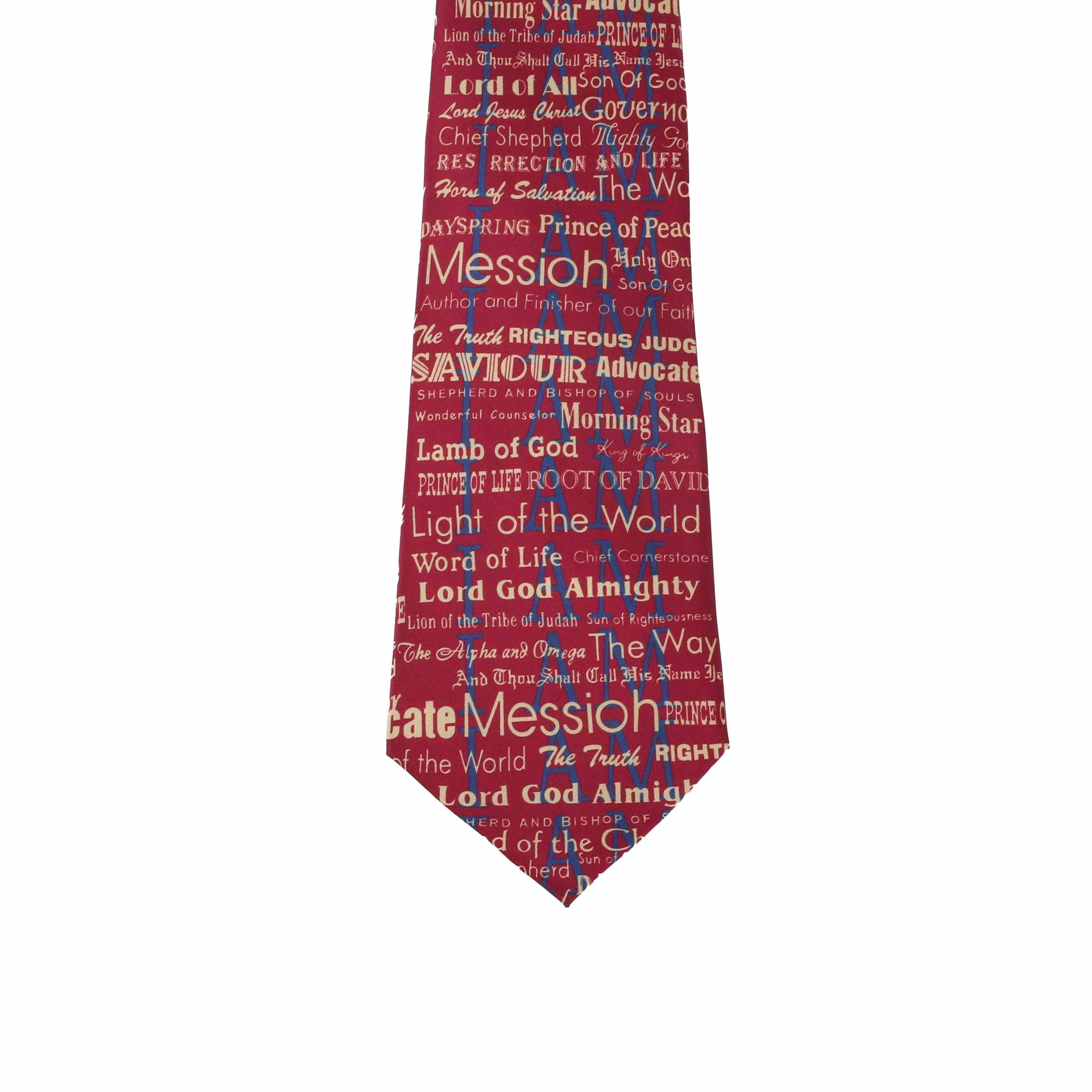 FREEMAN TIE SILK I AM BURGUNDY