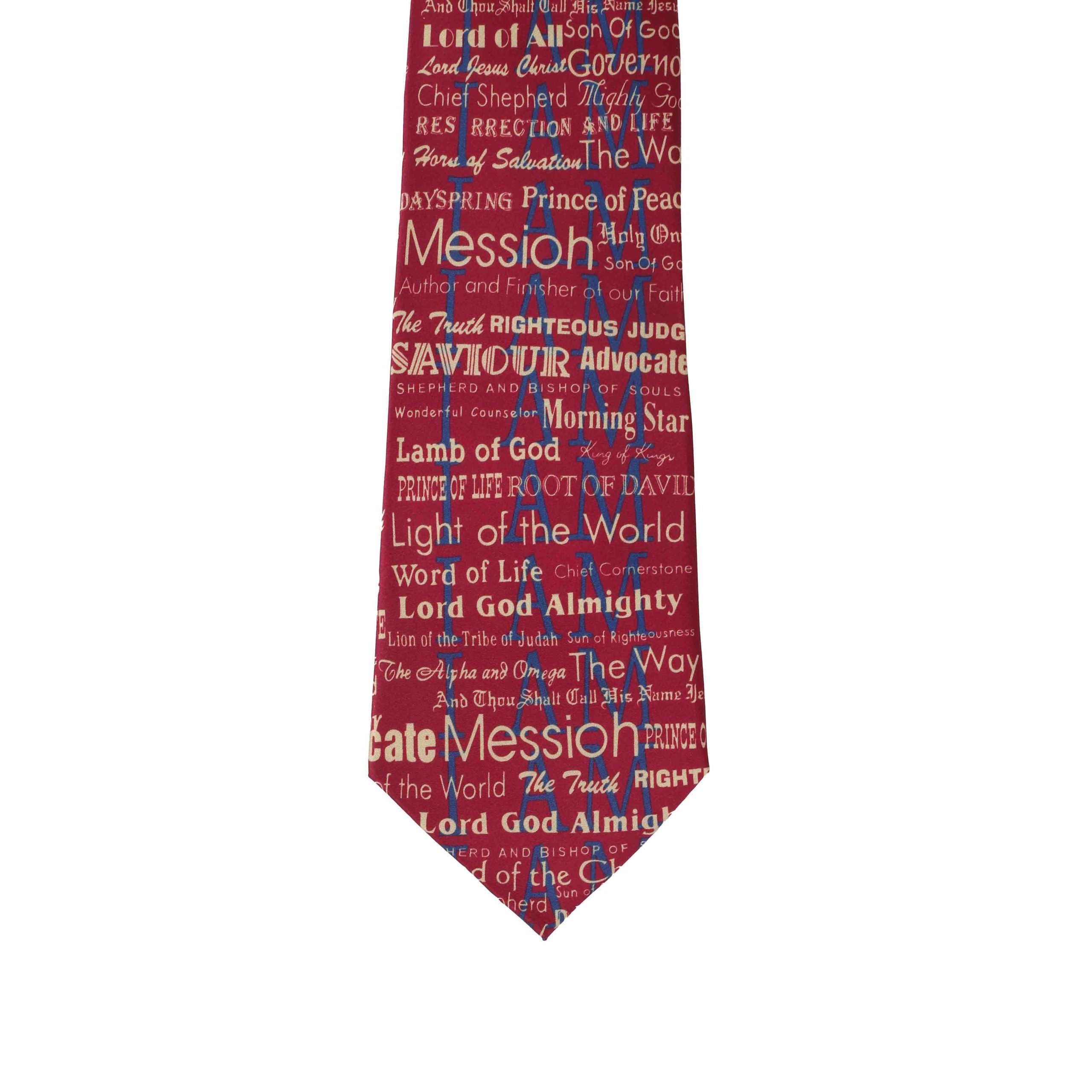 FREEMAN TIE SILK I AM BURGUNDY