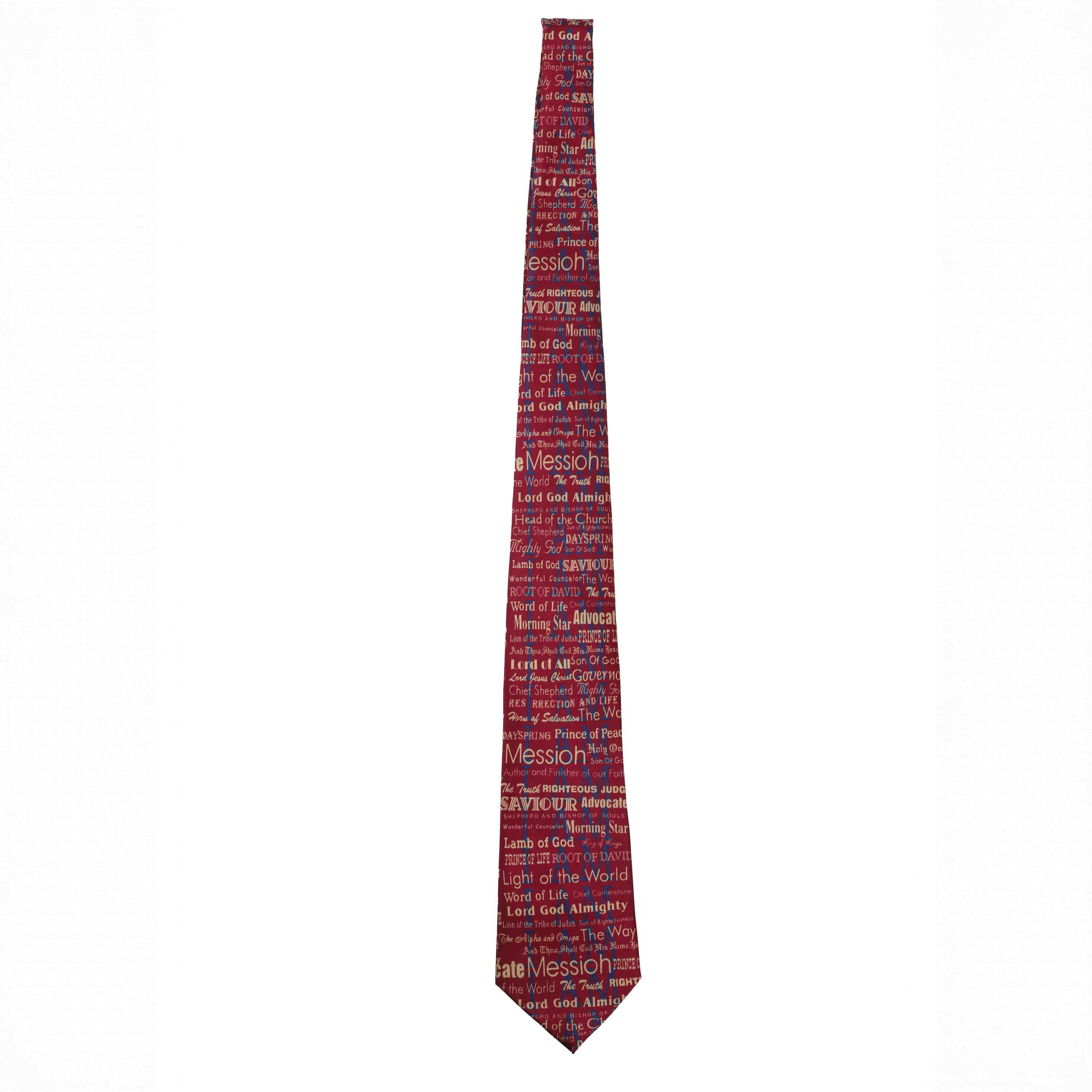 FREEMAN TIE SILK I AM BURGUNDY