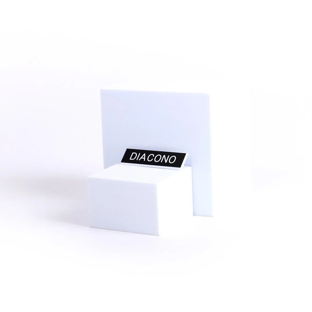 Badge Engraved - Spanish Diacono / Deacon Gold, Black or White - Pin Back by Swanson Christian Products, product view 2