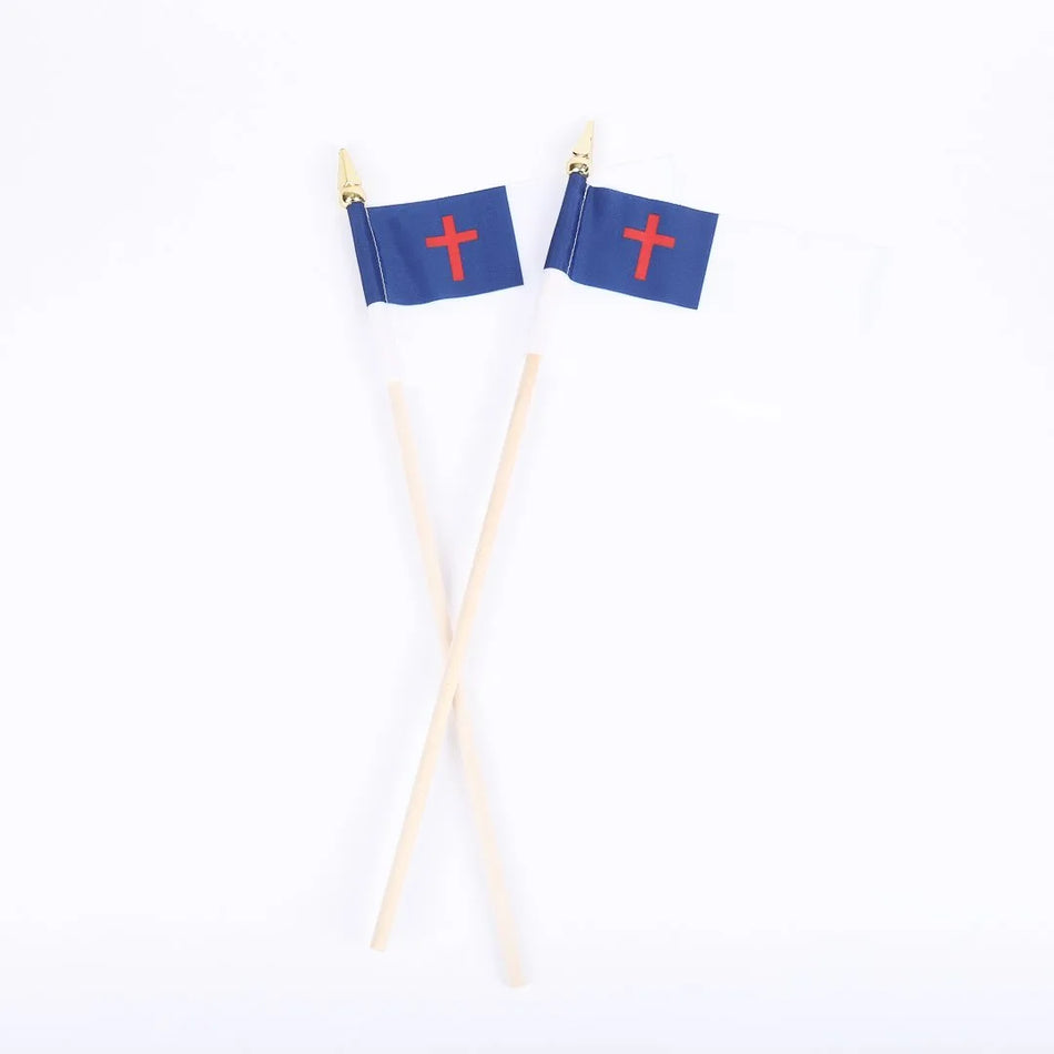 Flag Christian 4Inx6In Pack of 12
