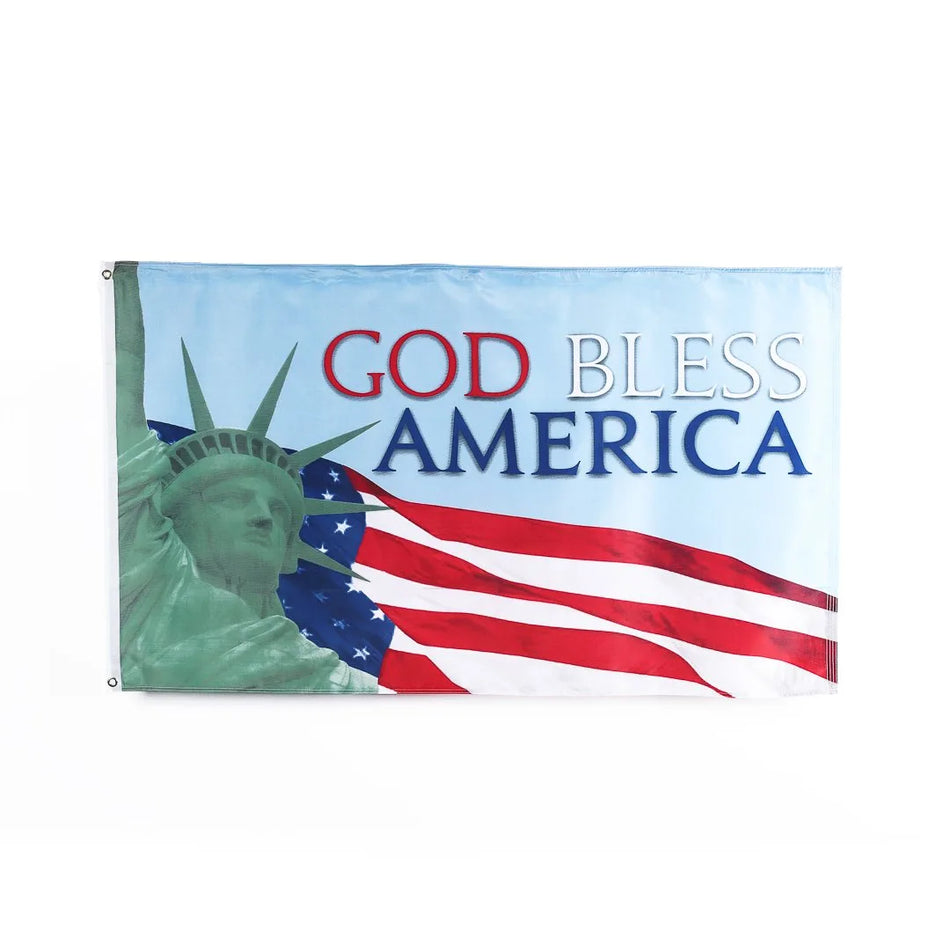 Flag – God Bless America – 3Ft X 5Ft