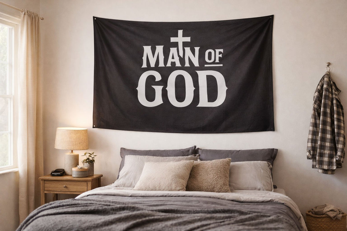 FLAG MAN OF GOD 3ft X 5ft