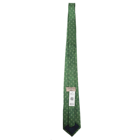 FREEMAN TIE SILK STAR CROSS GREEN