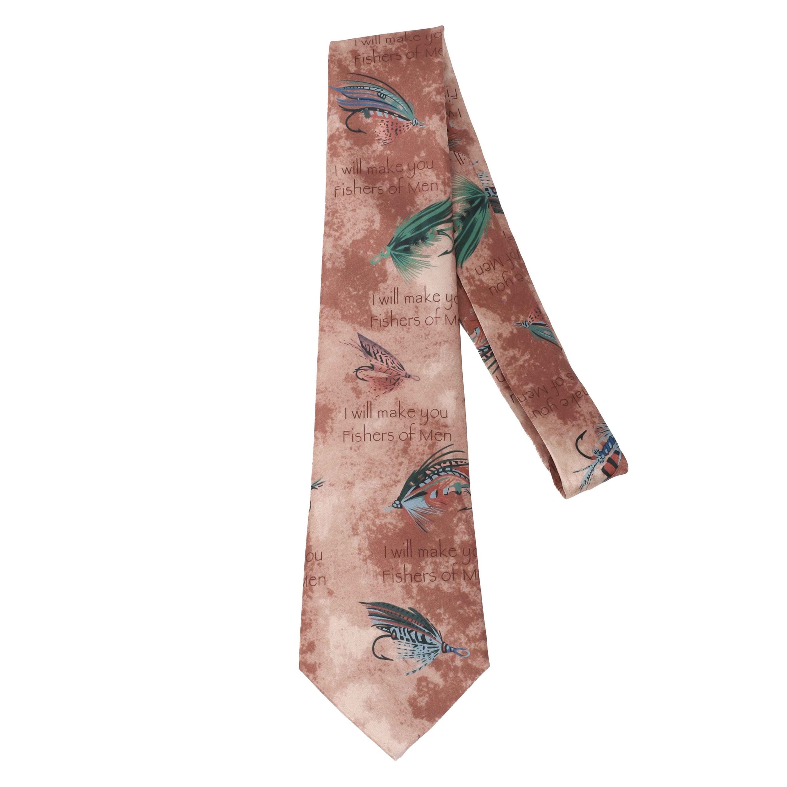 FREEMAN TIE SILK FISHERS OF MEN BRONZE