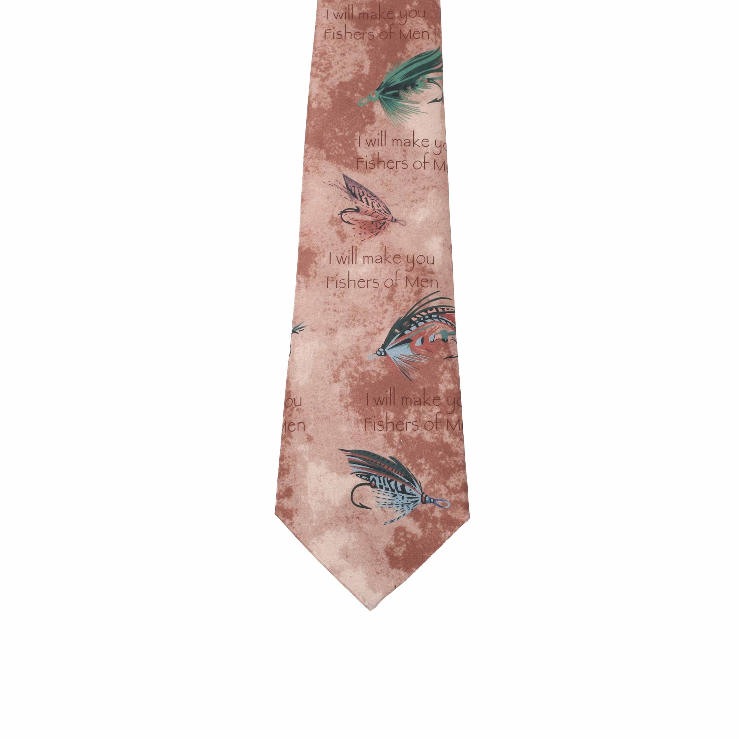 FREEMAN TIE SILK FISHERS OF MEN BRONZE
