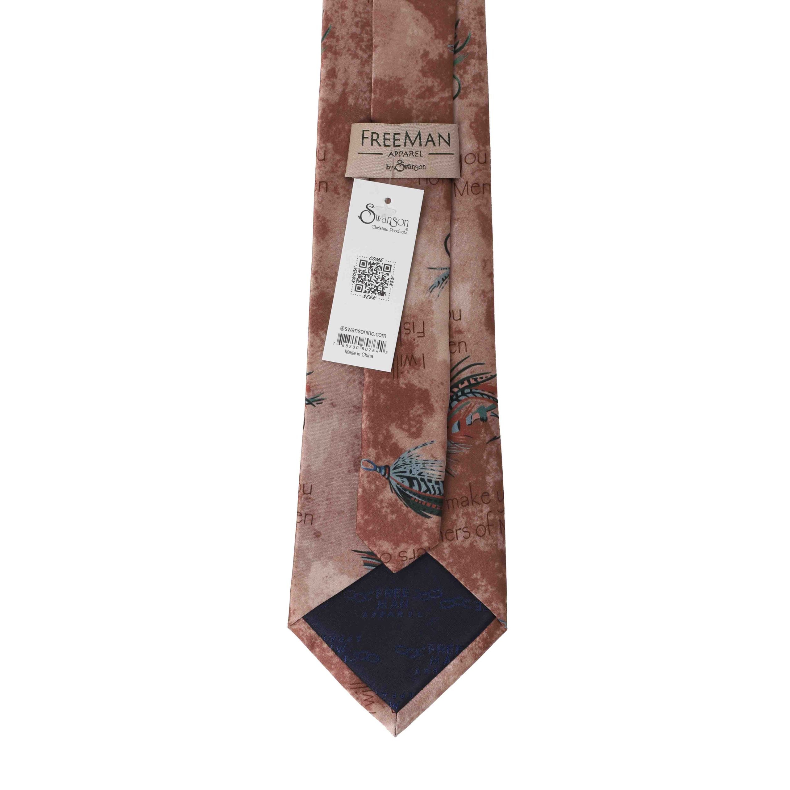 FREEMAN TIE SILK FISHERS OF MEN BRONZE