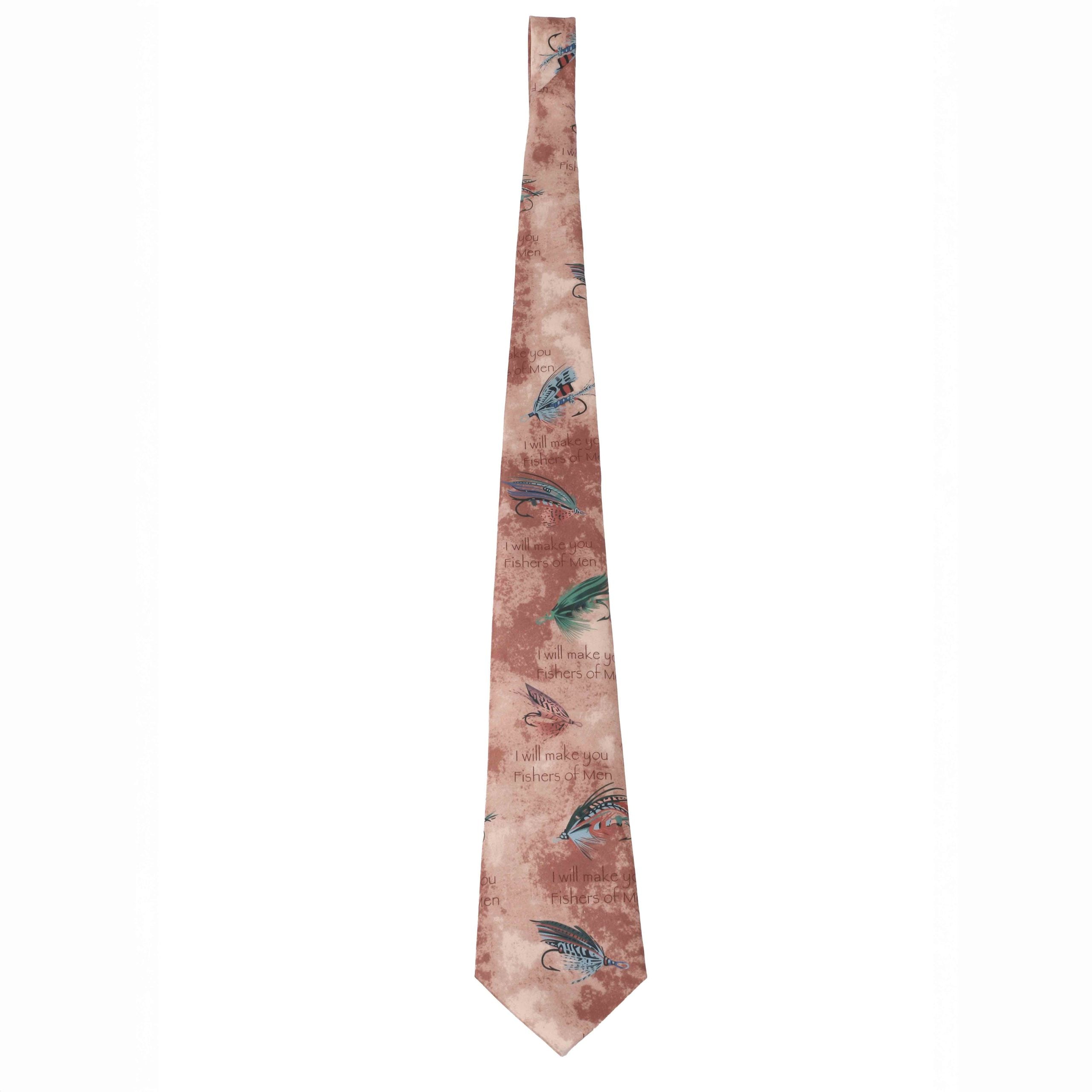 FREEMAN TIE SILK FISHERS OF MEN BRONZE