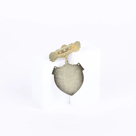 BADGE SHIELD USHER SHAKING HANDS PIN