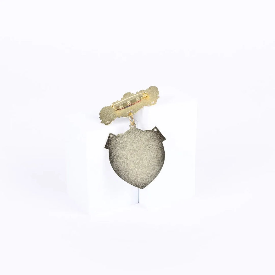 Badge Shield Deacon Shaking Hands Pin