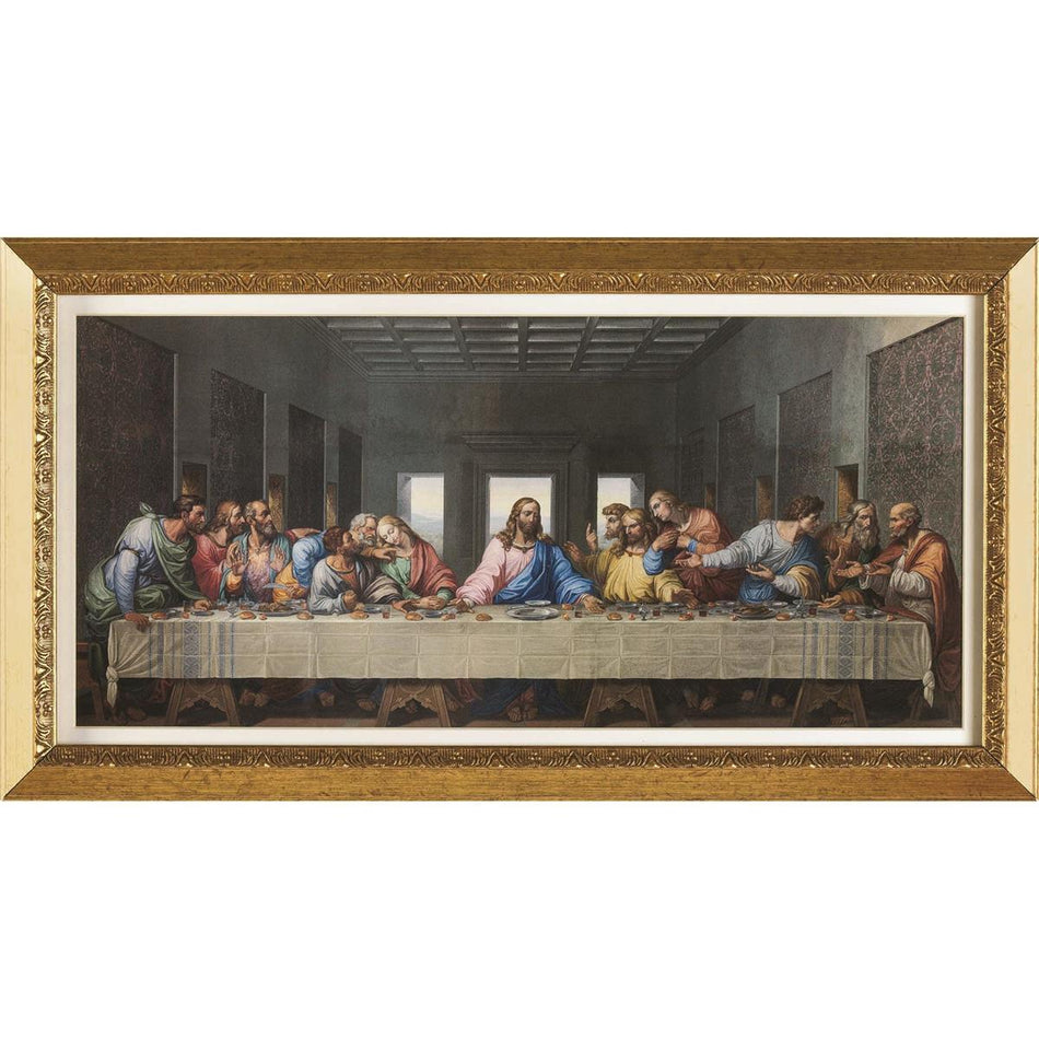 Framed Wall Art The Last Supper Gold by Dicksons, product view 2