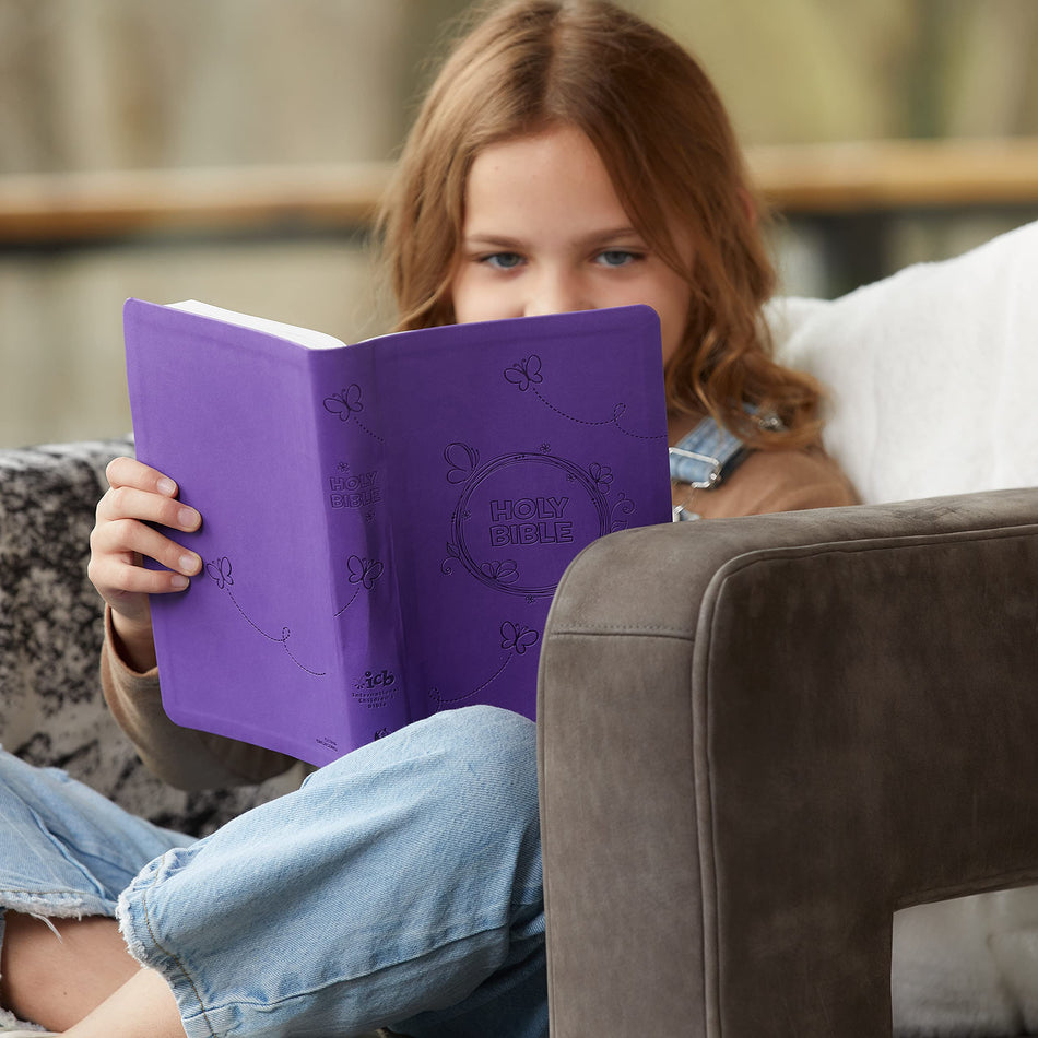 ICB, Holy Bible: International Children's Bible – For Kids Ages 6 to 12 – Leathersoft™, Purple, product view 2