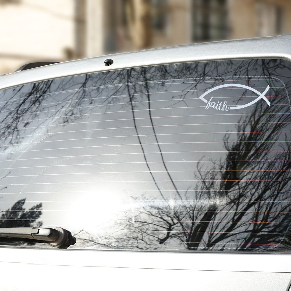 DECAL VINYL FISH FAITH