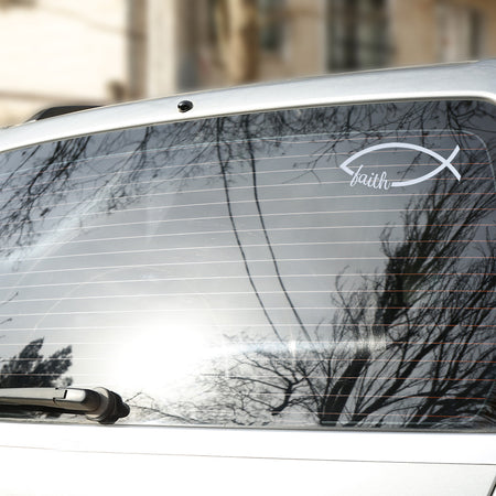 DECAL VINYL FISH FAITH