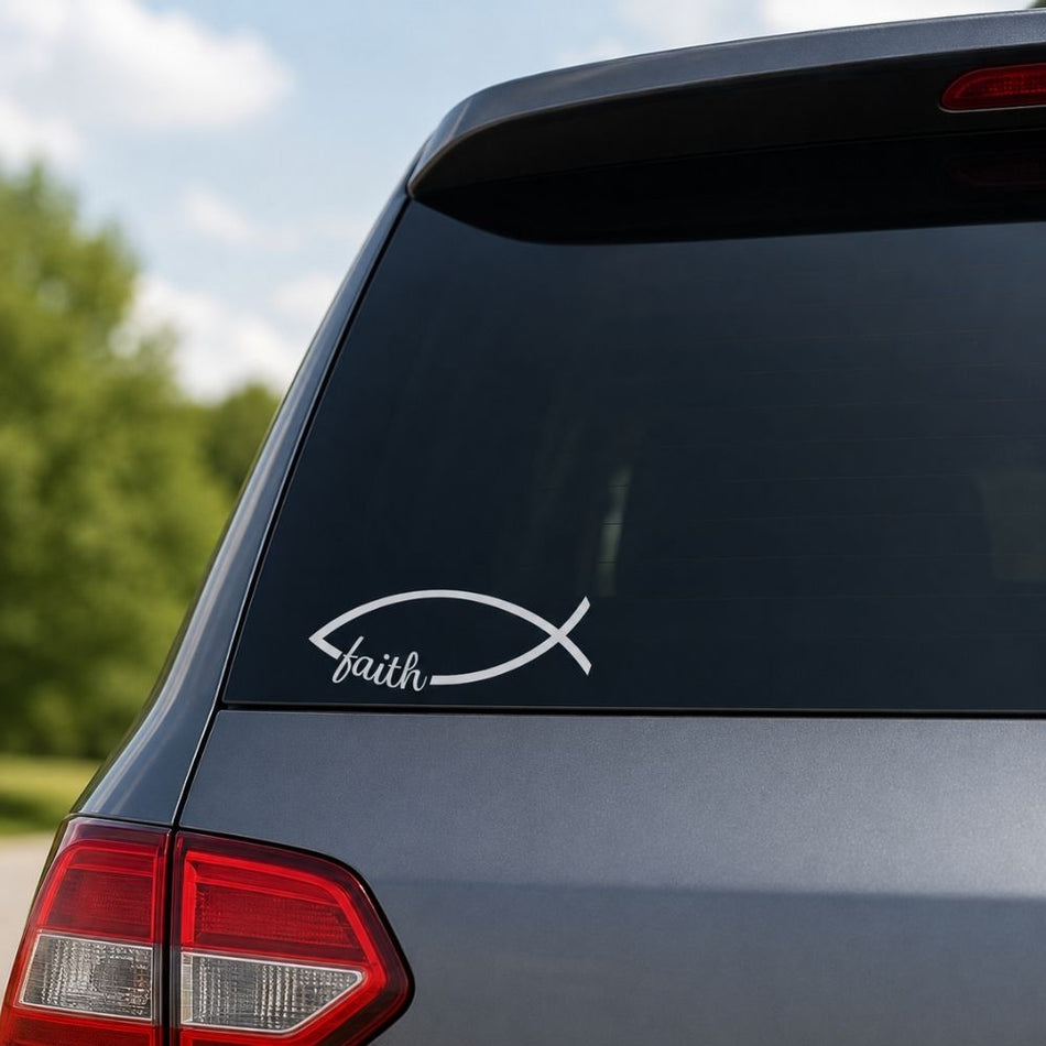 Vinyl Fish Faith Decal by Swanson Christian Products