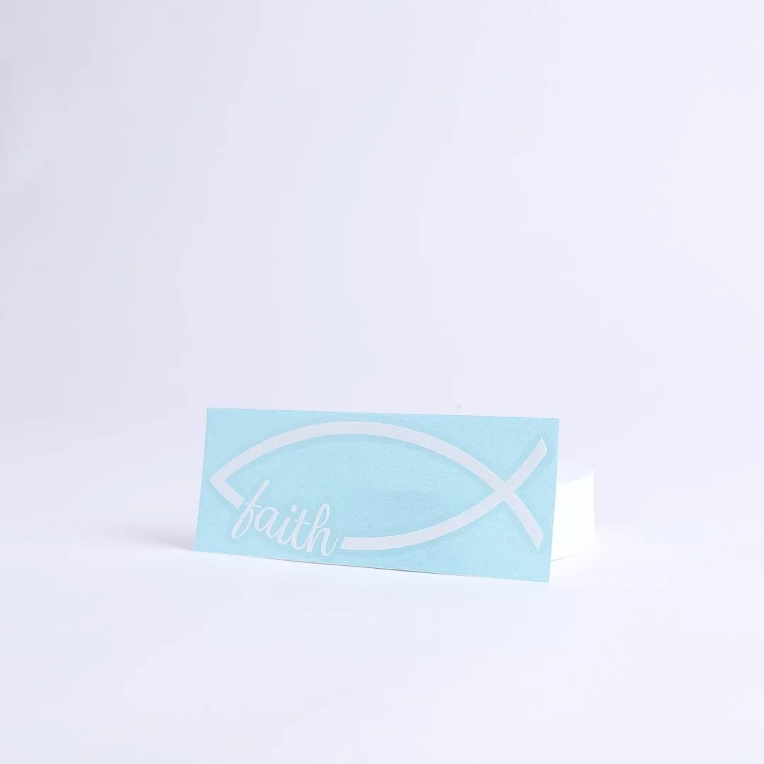 DECAL VINYL FISH FAITH