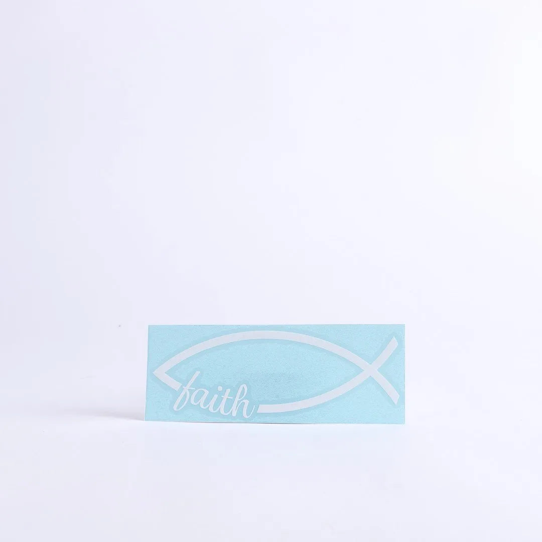 DECAL VINYL FISH FAITH