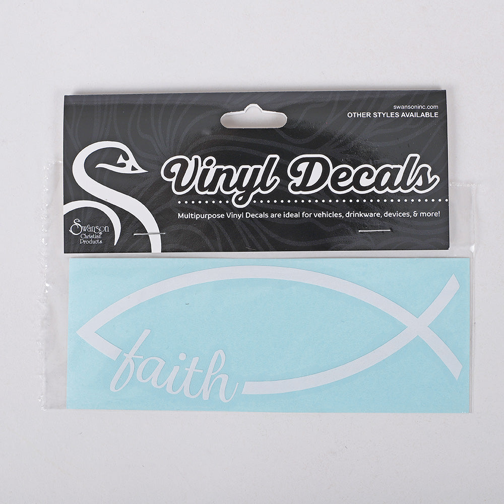 DECAL VINYL FISH FAITH