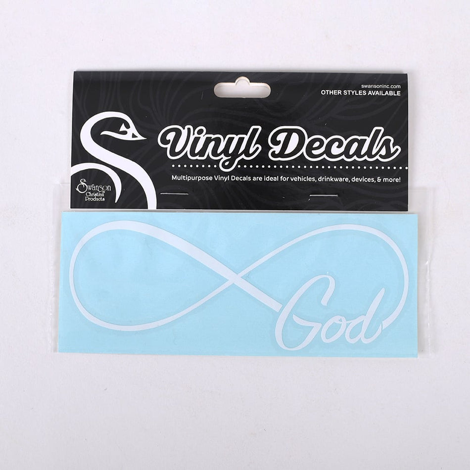 Vinyl Infinity God Decal by Swanson Christian Products, product view 2
