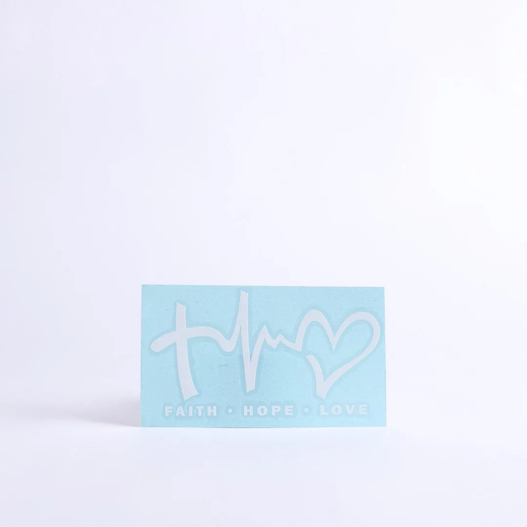 DECAL VINYL FAITH HOPE LOVE