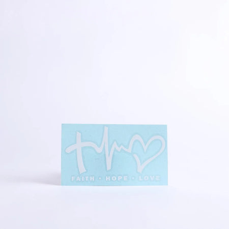 DECAL VINYL FAITH HOPE LOVE